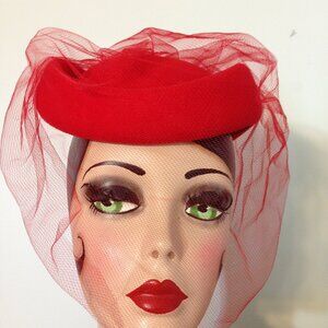 Woman's Red Wool Hat